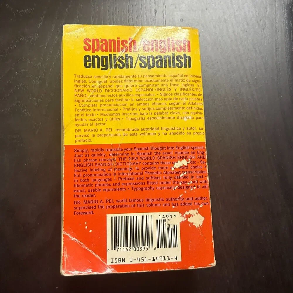 New World Spanish English/English Spanish by Salvatore Romondino 1969